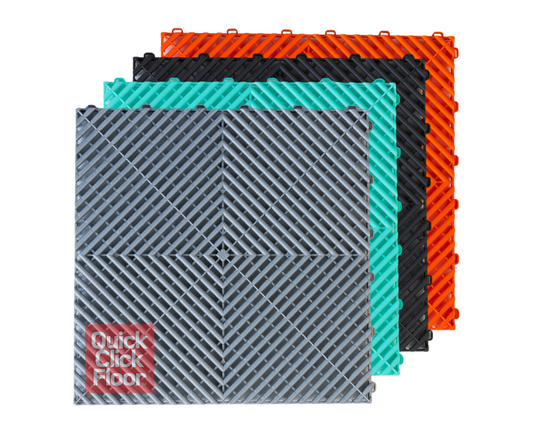 Quick Click Floor™ Ribbed Tiles