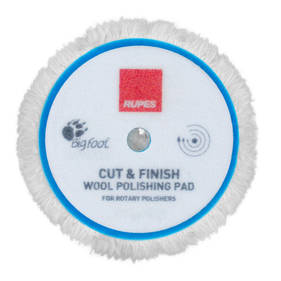 RUPES BigFoot Rotary Wool Polishing Pad - Cut and Finish